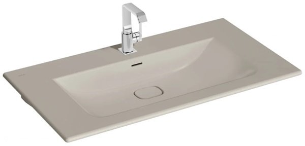 Vitra 7539B020-0001 Metropole Etajerli Lavabo 100 cm Mat Bej.